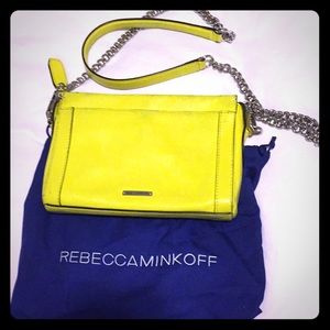 Rebecca Minkoff bright yellow crossbody